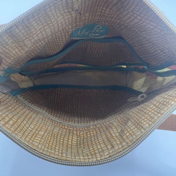 Fossil Key Per Coated Canvas Crossbody Shoulder Bag Floral Multicolor - Picture 13 of 13